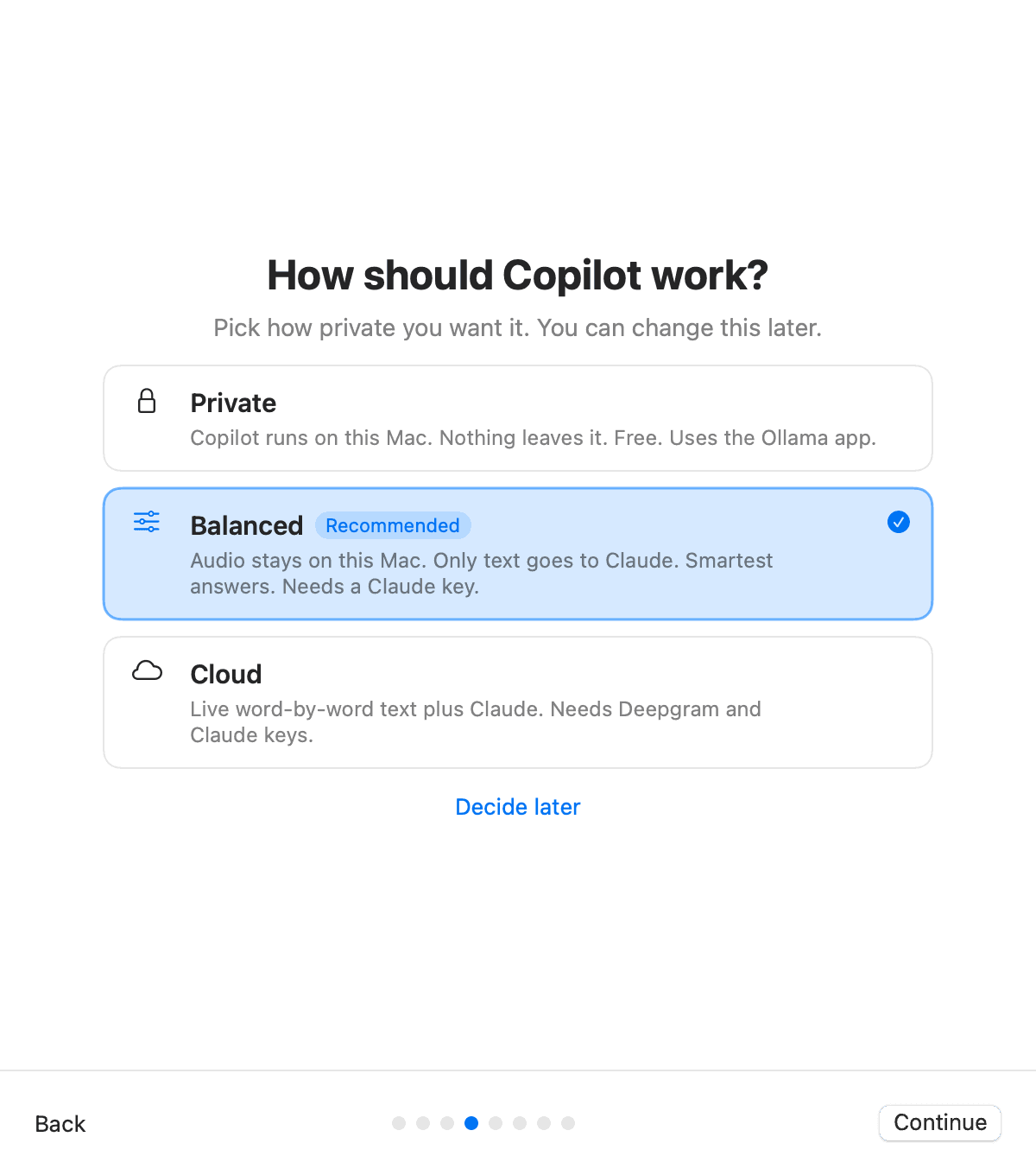 Download and choose how private