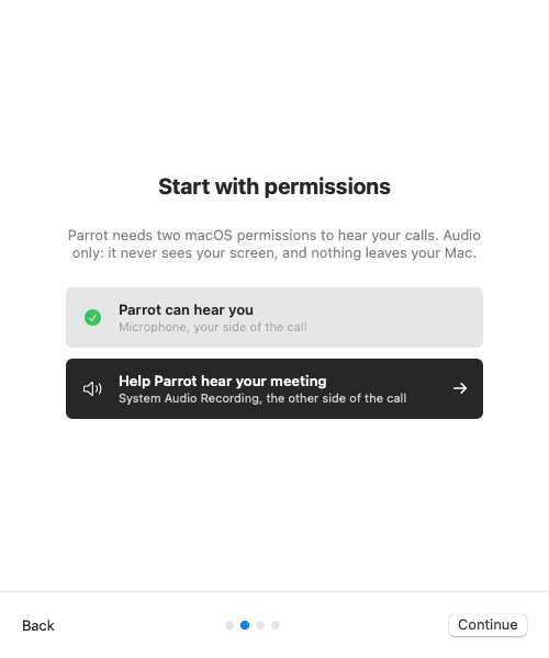 Allow two permissions